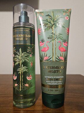 Bath and Body Works Watermelon Mojito Body Bundle
